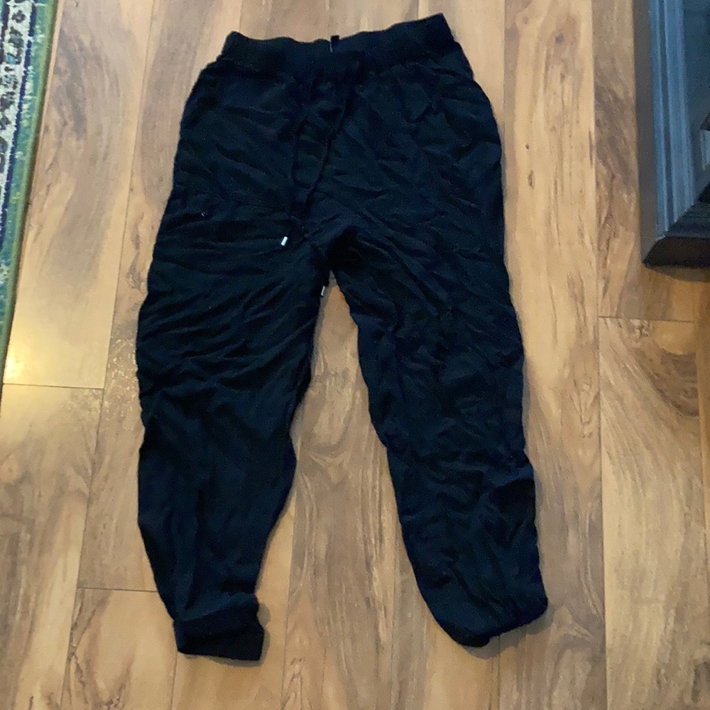 Black joggers. Youth size 10 . H and M